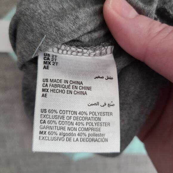 Epic Threads sparkle unicorn raglan long sleeve tee Size 2T - Picture 3 of 6